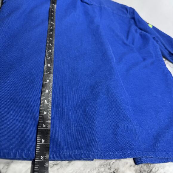 Quacker Factory Corduroy Button Up Apple Top Size M Teacher Embroidered Beaded - Picture 5 of 9